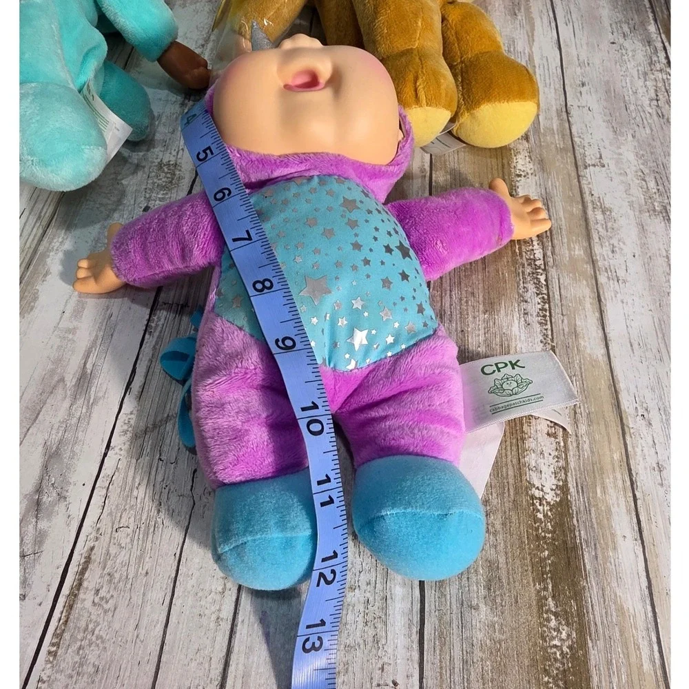 Cabbage Patch Kids Cuties Plush Doll Lot Jaye Lion Unicorn Shark 12 Inch Set - Picture 9 of 12